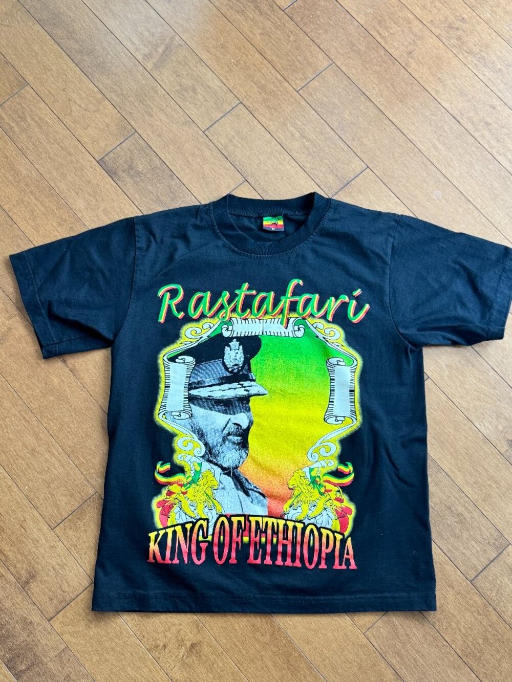 Vintage Rastafari Lion of Judah Reggae Graphic Tee Medium